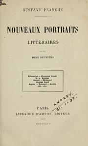 Cover of: Nouveaux portraits littéraires