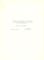 Cover of: Small-lot production--key to high productivity and quality in Japanese auto manufacturing by Michael A. Cusumano, Michael A. Cusumano