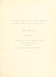 A study of the conductivity of certain organic acids in absolute ethyl alcohol at 15, 25 and 35 by Howard Huntley Lloyd