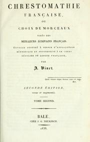 Chrestomathie française by Vinet, Alexandre Rodolphe