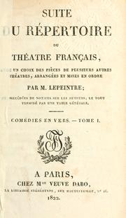 Suite du Répertoire du théâtre français by P. M. M. Lepeintre