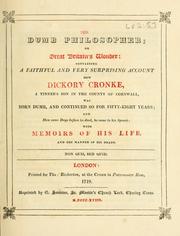 Cover of: The dumb philosopher by Daniel Defoe