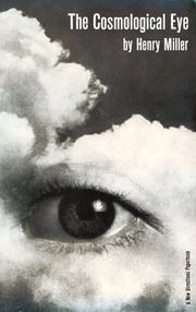 Cover of: Cosmological Eye by Henry Miller