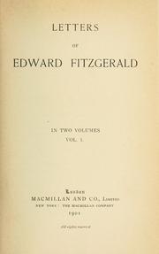 Cover of: Letters. by Edward FitzGerald
