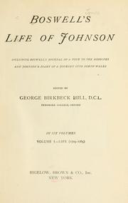 Cover of: Boswell's Life of Johnson by James Boswell