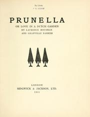 Cover of: Prunella | Laurence Housman