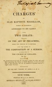 Cover of: Charges of Jean Baptiste Massillon, Bishop of Claremont | Jean-Baptiste Massillon