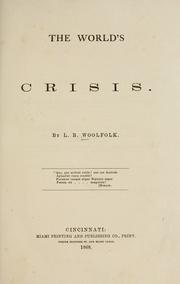 Cover of: The world's crisis.