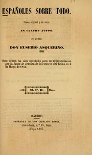 Cover of: Españoles sobre todo by Eusebio Asquerino