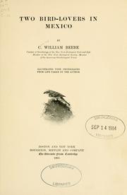 Cover of: Two bird-lovers in Mexico | William Beebe