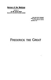 Cover of: Frederick the Great and the rise of Prussia by William Fiddian Reddaway
