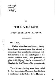 Cover of: Rise and progress of the British power in India.