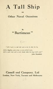 Cover of: A tall ship on other naval occasions by Bartimeus.