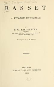Cover of: Basset: a village chronicle