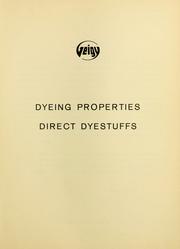 Cover of: Dyeing properties, direct dyestuffs.