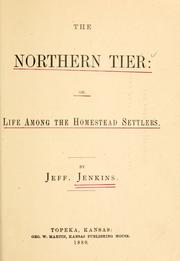 Cover of: northern tier | Evan Jefferson Jenkins