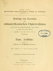 Cover of: Fam. Asilidae by Friedrich Hermann