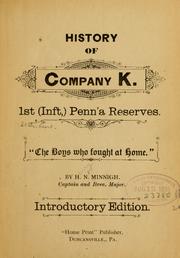 Cover of: History of Company K. 1st (inft,) Penn'a reserves.