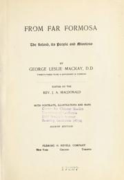 Cover of: From far Formosa by George Leslie Mackay