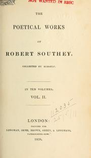 Cover of: poetical works of Robert Southey, collected by himself.