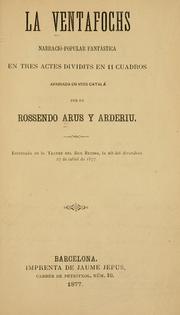 Cover of: ventafochs: narració popular fantástica en tres actes dividits en 11 cuadros