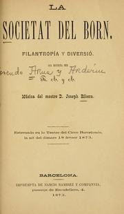 Cover of: societat del born: filantropía y diversió