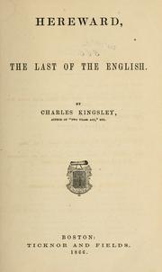 Cover of: Hereward by Charles Kingsley