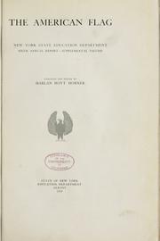Cover of: American flag: New York state education department, sixth annual report--supplemental volume