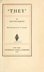 Cover of: 'They' by Rudyard Kipling