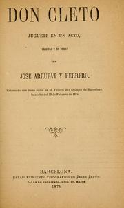 Don Cleto by José Arrufat y Herrero
