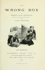 Cover of: The  wrong box by Robert Louis Stevenson