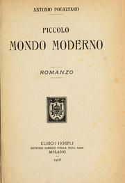 Cover of: Piccolo mondo moderno: romanzo