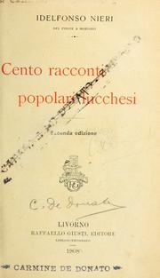 Cover of: Centro racconti popolari lucchesi.