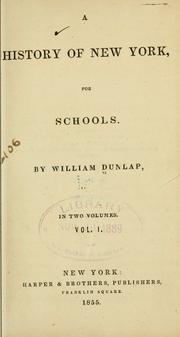 Cover of: A history of New York, for schools.
