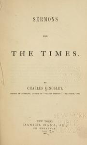 Cover of: Sermons for the times. by Charles Kingsley