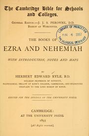 Cover of: The Books of Ezra and Nehemiah by Herbert Edward Ryle