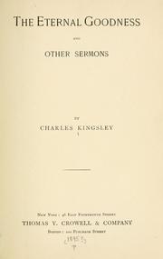 Cover of: The eternal goodness, and other sermons. | Charles Kingsley