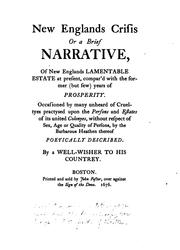 Cover of: New England's crisis