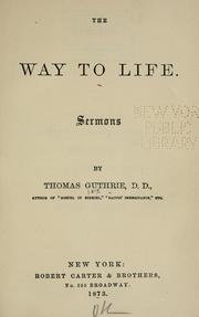 Cover of: The way to life | Guthrie, Thomas
