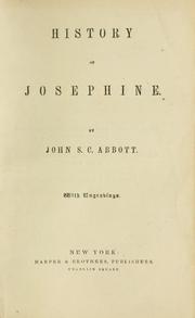 Cover of: History of Josephine