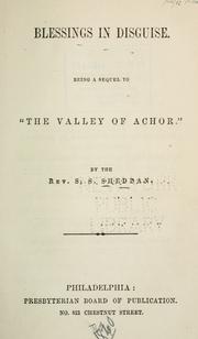 Blessings in disguise by Sheddan, S. S. Rev.