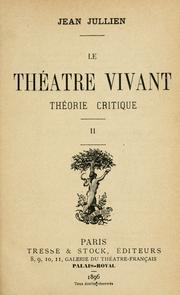 Cover of: Le théâtre vivant. by Jean Jullien