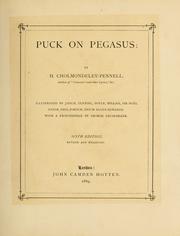 Cover of: Puck on Pegasus by H. Cholmondeley-Pennell