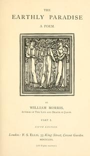 Cover of: The earthly paradise by William Morris