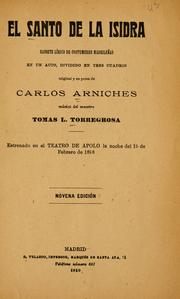 Cover of: santo de la Isidra: sainete lírico de costumbres madrileñas en un acto, dividido en tres cuadros