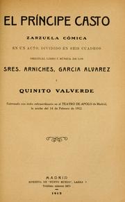 Cover of: El príncipe casto by Carlos Arniches y Barrera