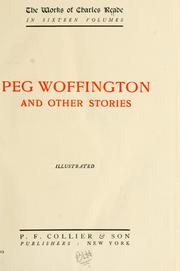 Cover of: Peg Woffington and other stories
