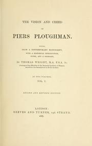Cover of: The vision and creed of Piers Ploughman. by William Langland