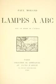 Cover of: Lampes à arc.: Avec un dessin de l'auteur.
