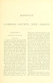 Cover of: The history of Camden county, New Jersey.
